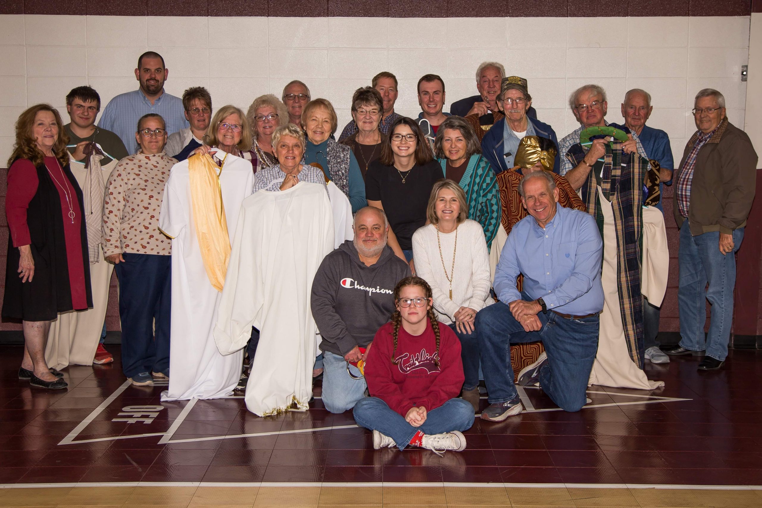 Cast and Crew of the Live Nativity Scene