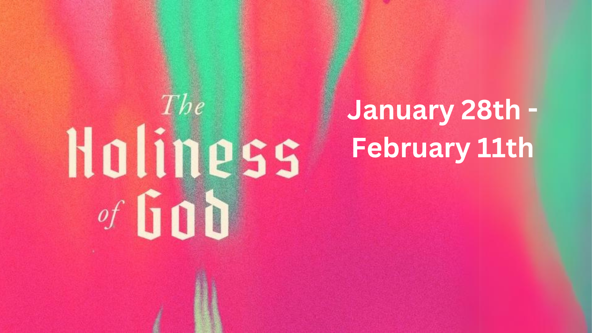 Sermon Series - The Holiness of God