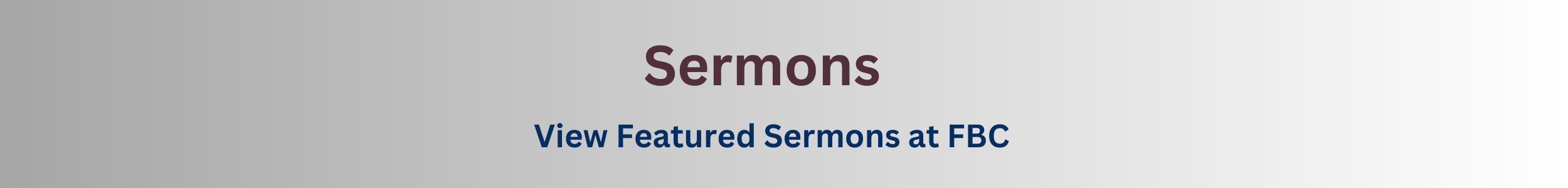 Sermons at the First Baptist Church of Rogersville