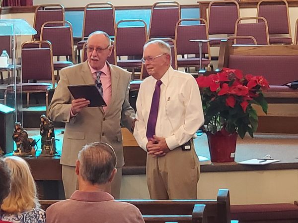 Dec 5 2021 - Winston Honored for his Ministry at FBC Rogersville