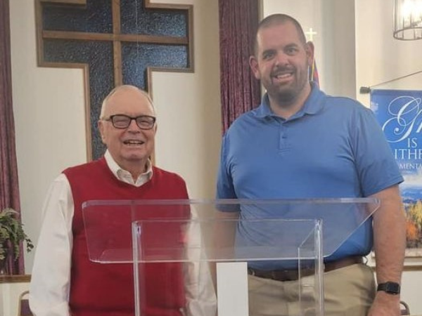 Pastor Winston Burton and Pastor Aaron Ipock