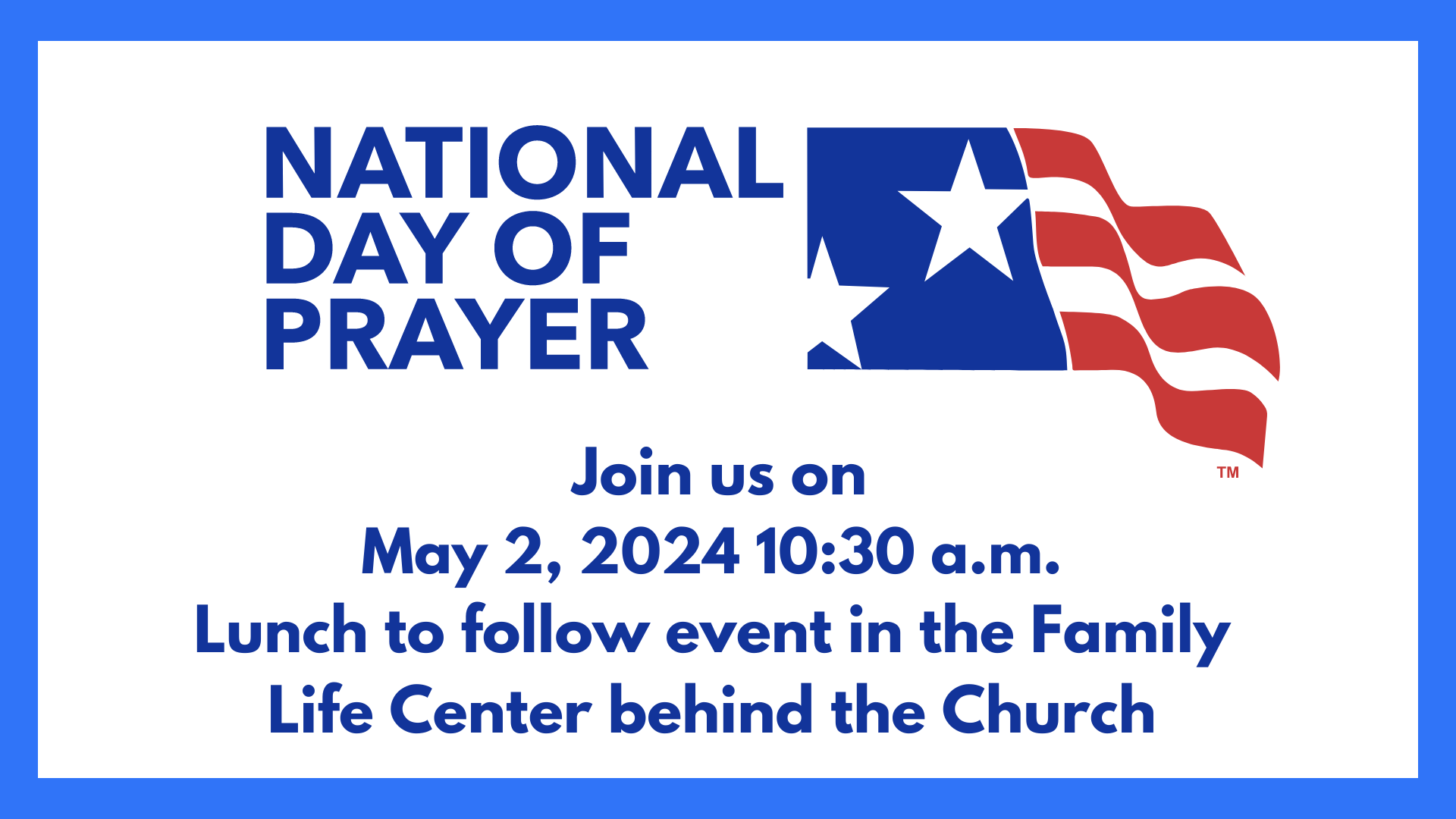National Day of Prayer 2024. Held at the First Baptist Church of Rogersville